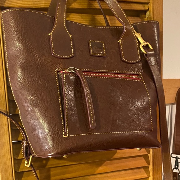 Dooney & Bourke Accessories - Dooney & Bourke Brown Leather Tote